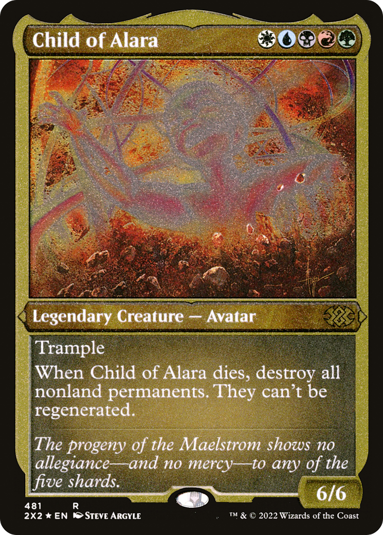 Child of Alara (2X2-481) - Double Masters 2022 Etched Foil