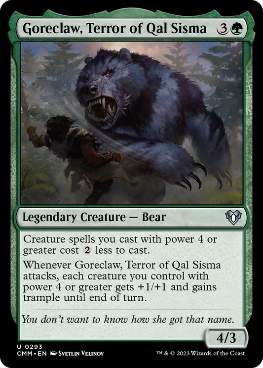 Goreclaw, Terror of Qal Sisma (CMM-293) - Commander Masters