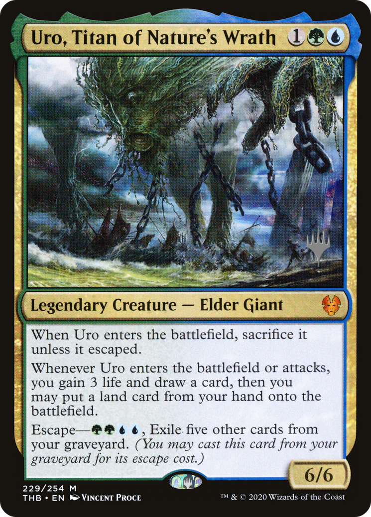 Uro, Titan of Nature's Wrath (PPTHB-229) - Theros Beyond Death Promos Foil (Promo Pack)