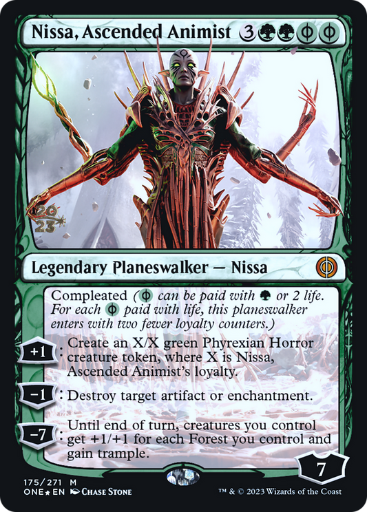 Nissa, Ascended Animist (PONE-175S) - Phyrexia: All Will Be One Promos Foil