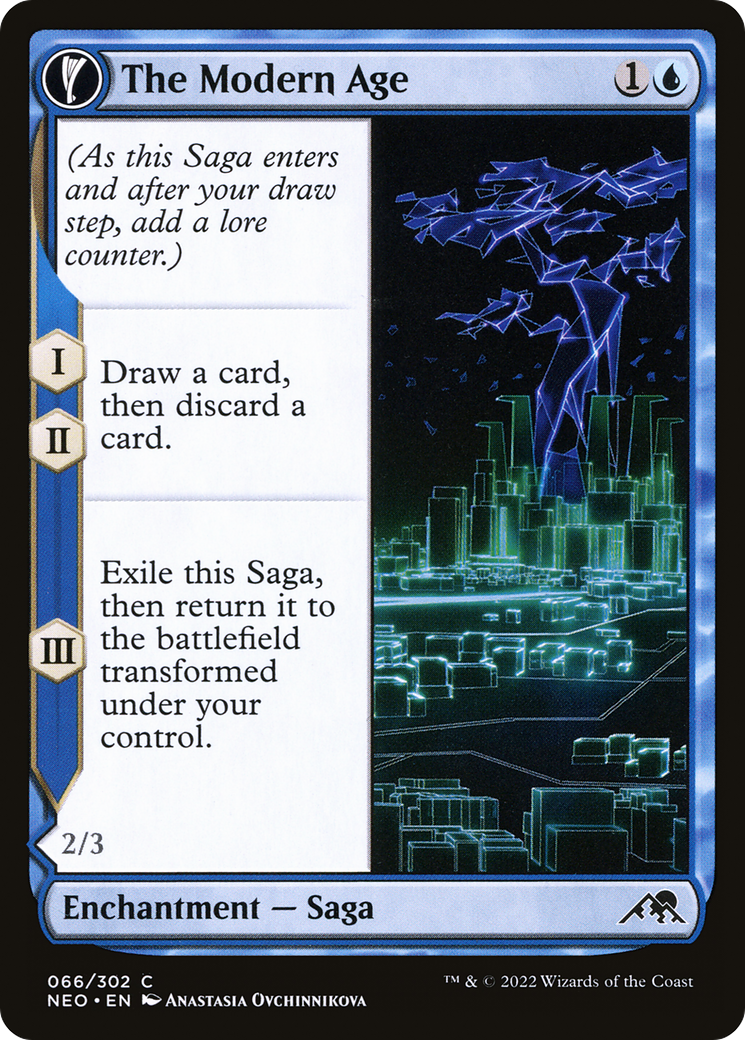 The Modern Age // Vector Glider (NEO-066) - Kamigawa: Neon Dynasty: (fandfc) Foil