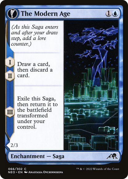 The Modern Age // Vector Glider (NEO-066) - Kamigawa: Neon Dynasty: (fandfc) Foil