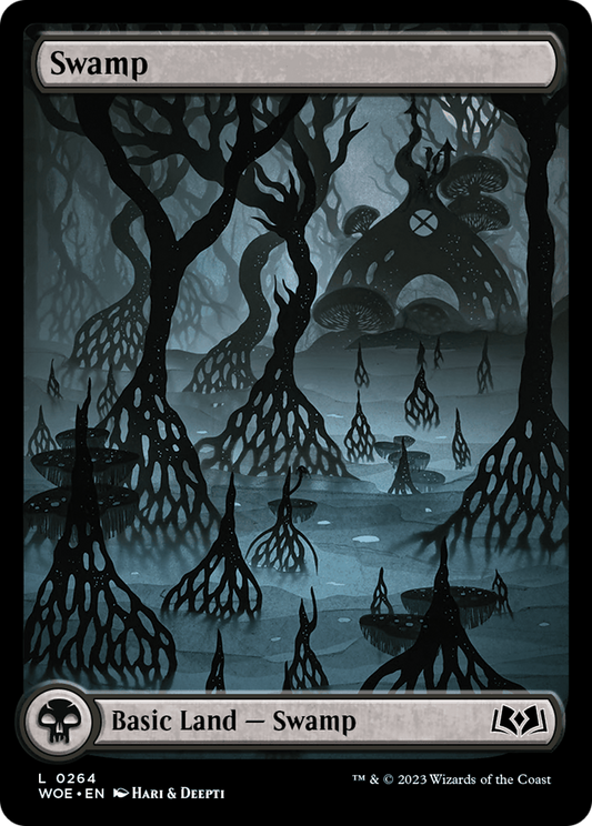 Swamp (WOE-264) - Wilds of Eldraine: (Full Art) Foil