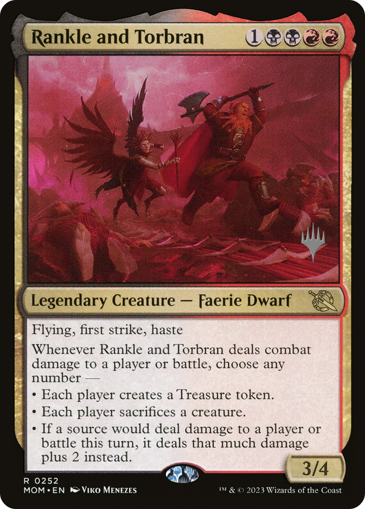 Rankle and Torbran (PPMOM-252) - March of the Machine Promos Foil (Promo Pack)