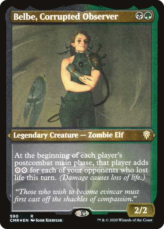 Belbe, Corrupted Observer (CMR-590) - Commander Legends Foil