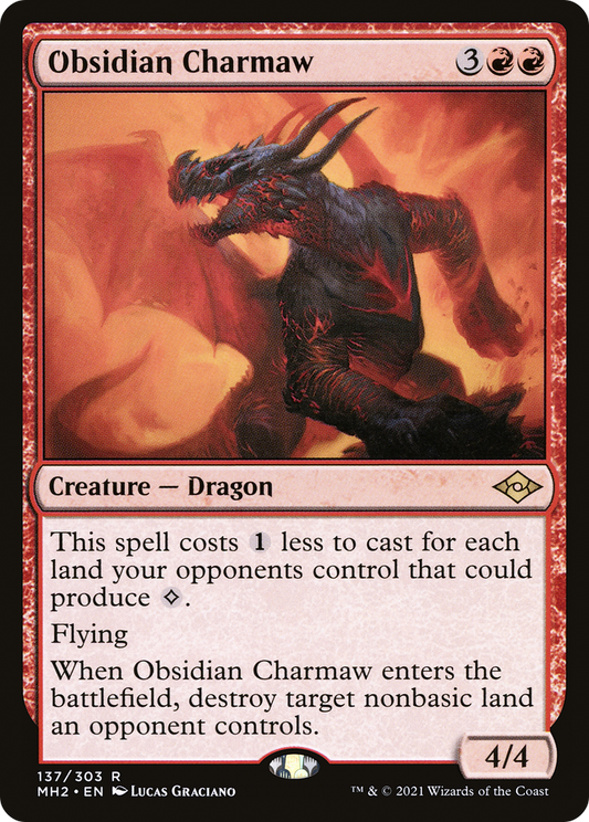 Obsidian Charmaw (MH2-137) - Modern Horizons 2 Foil