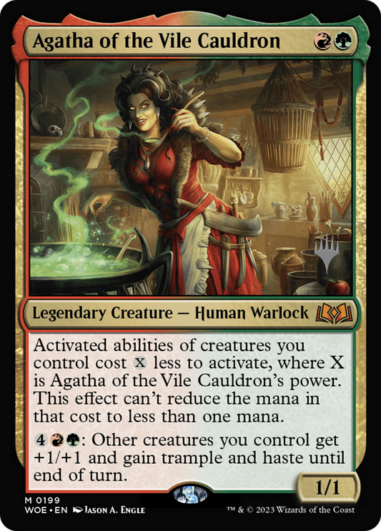 Agatha of the Vile Cauldron (PPWOE-199) - Wilds of Eldraine Promos Foil (Promo Pack)