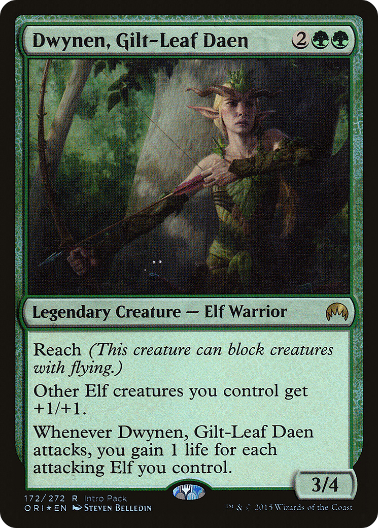 Dwynen, Gilt-Leaf Daen (PORI-172) - Magic Origins Promos Foil