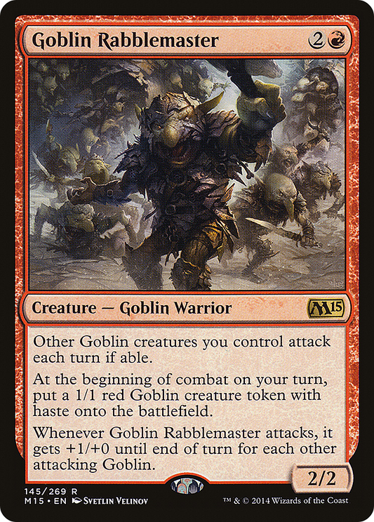 Goblin Rabblemaster  (M15-145) - Magic 2015