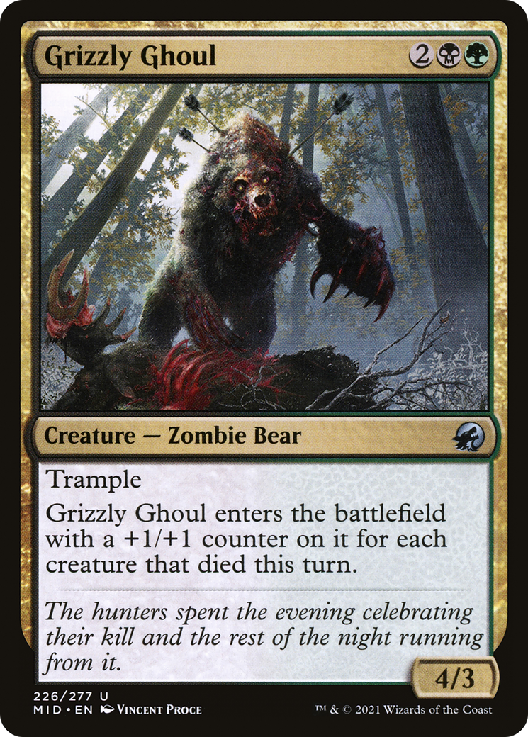 Grizzly Ghoul (MID-226) - Innistrad: Midnight Hunt Foil