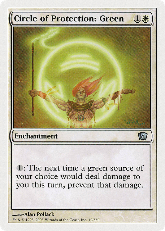 Circle of Protection: Green (8ED-012) - Eighth Edition