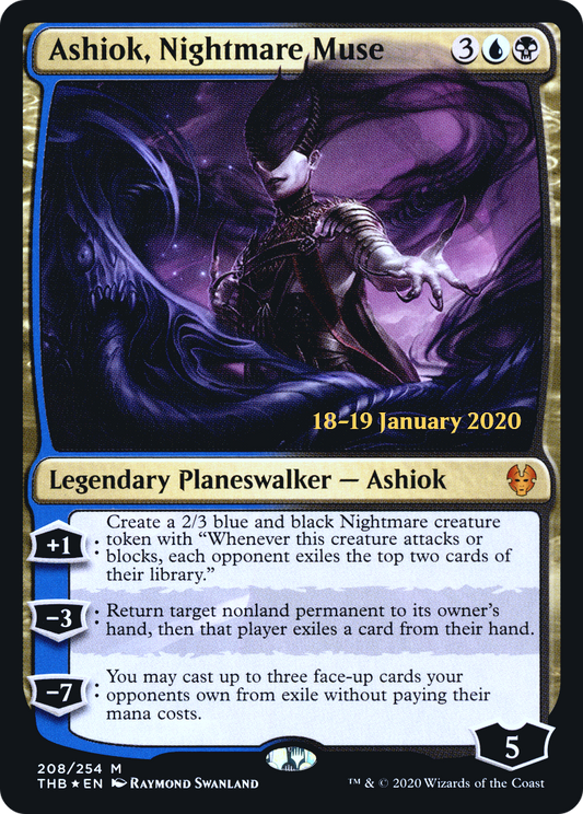 Ashiok, Nightmare Muse (PTHB-208S) - Theros Beyond Death Promos Foil