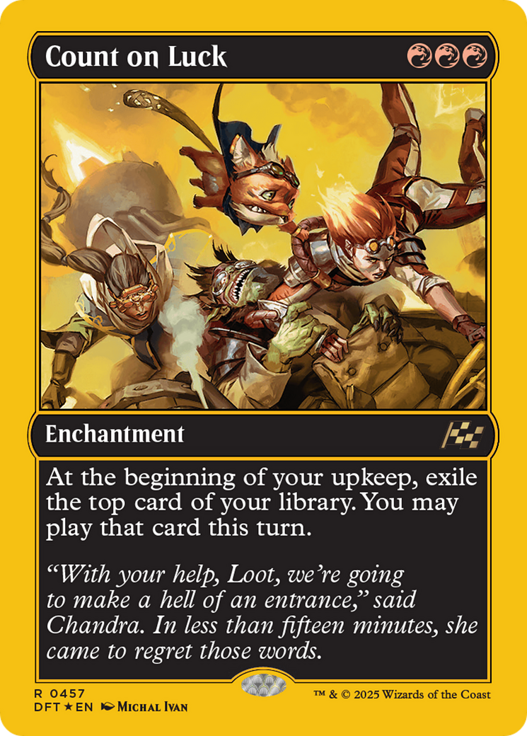 Count on Luck (First-Place Foil) (DFT-457) - Aetherdrift Foil