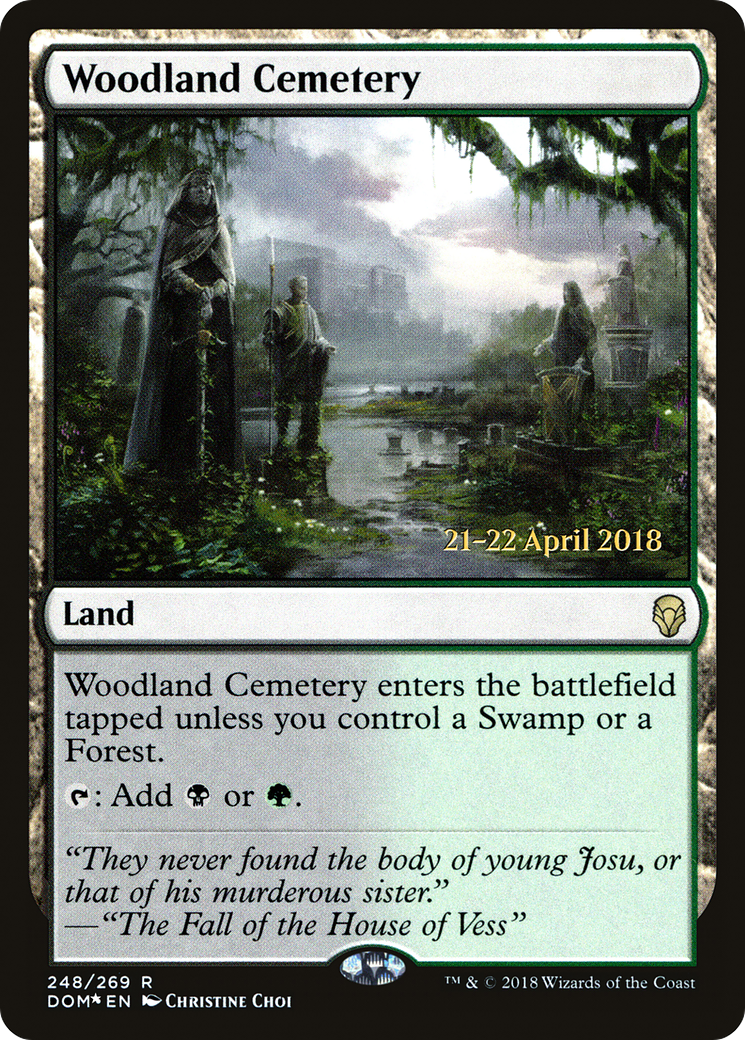 Woodland Cemetery (PDOM-248S) - Dominaria Promos Foil