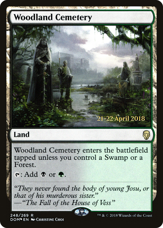 Woodland Cemetery (PDOM-248S) - Dominaria Promos Foil