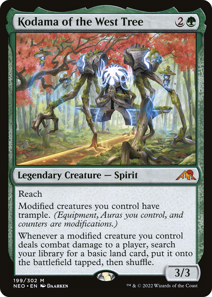 Kodama of the West Tree (NEO-199) - Kamigawa: Neon Dynasty Foil