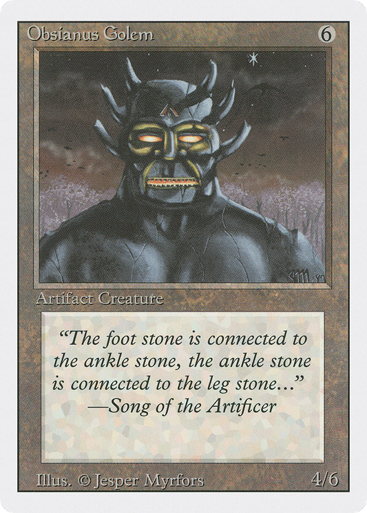 Obsianus Golem (3ED-268) - Revised Edition
