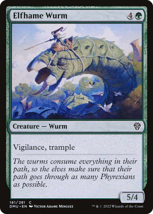 Elfhame Wurm (DMU-161) - Dominaria United Foil