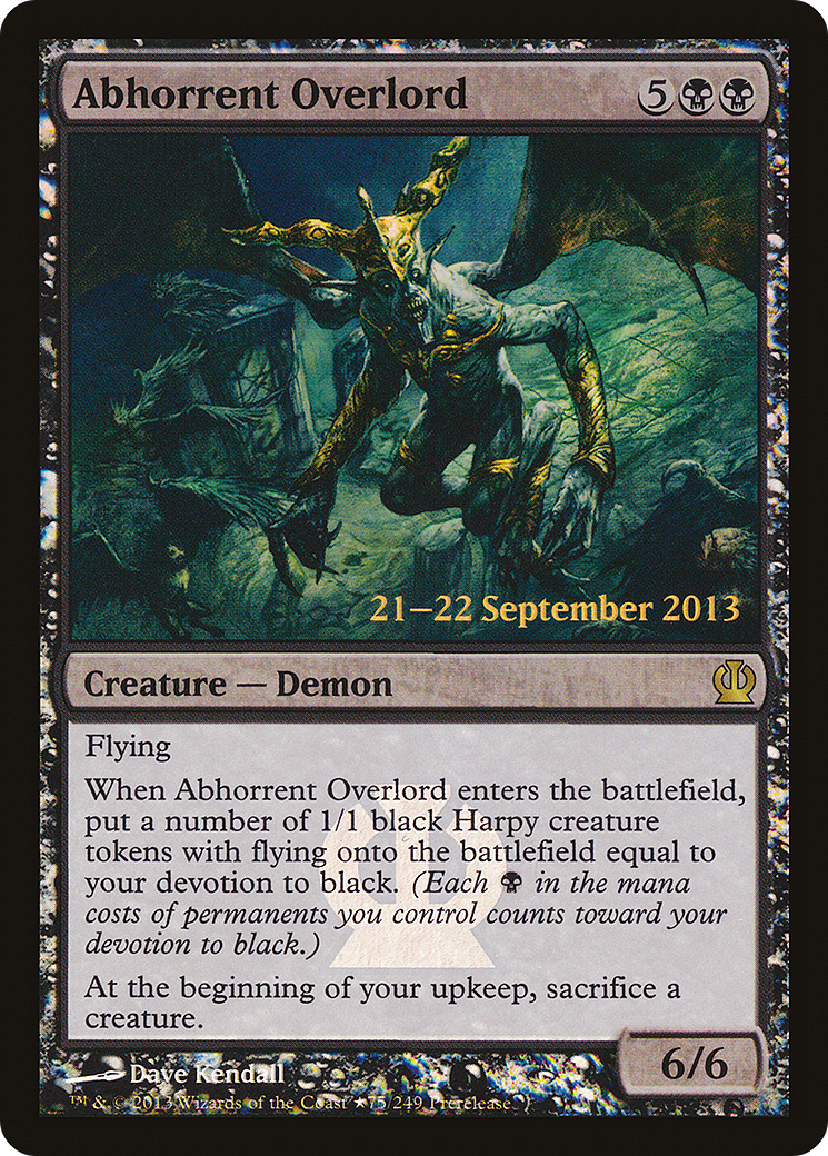 Abhorrent Overlord (PTHS-75★) - Theros Promos Foil