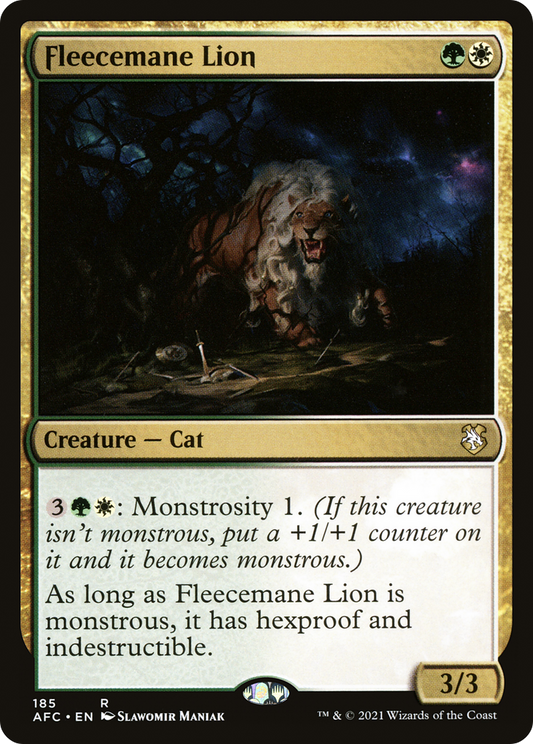 Fleecemane Lion (AFC-185) - Forgotten Realms Commander