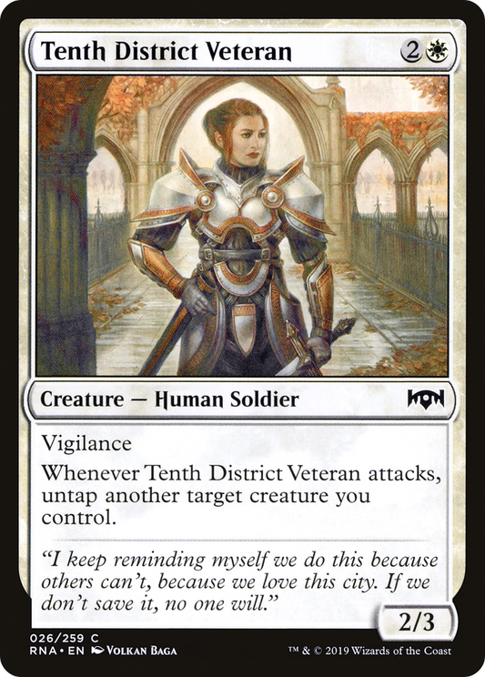 Tenth District Veteran (RNA-026) - Ravnica Allegiance Foil