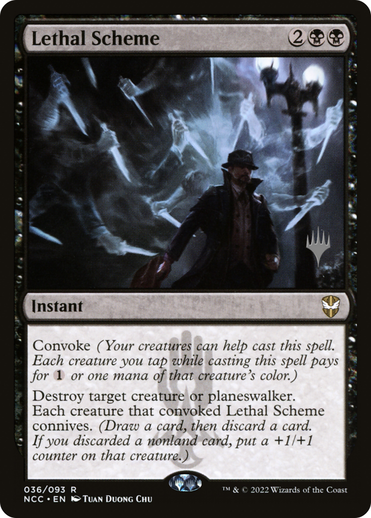 Lethal Scheme (PNCC-36P) - New Capenna Commander Promos Foil