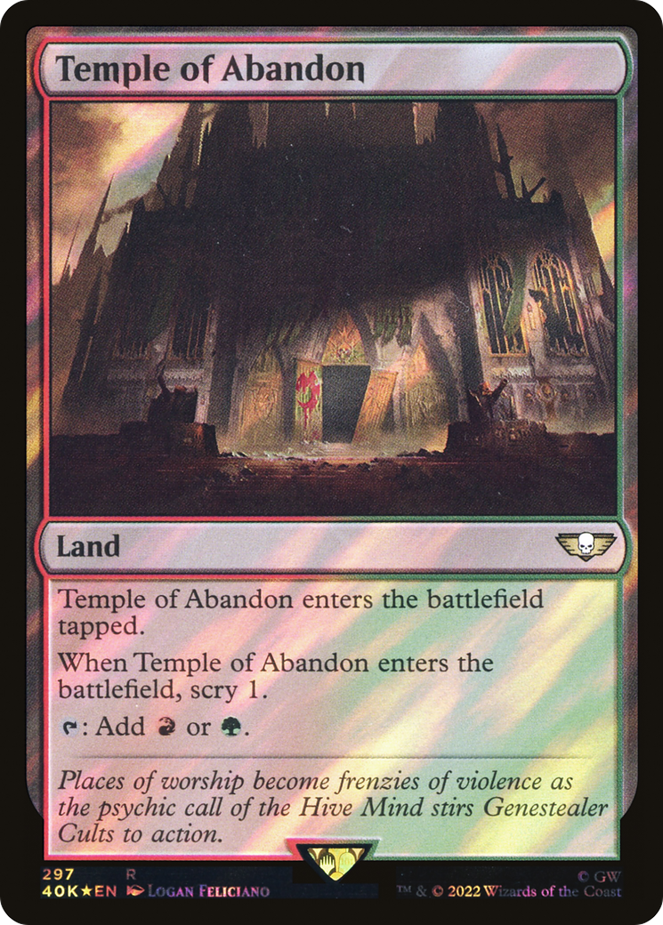 Temple of Abandon (40K-297★) - Warhammer 40,000 Commander Foil