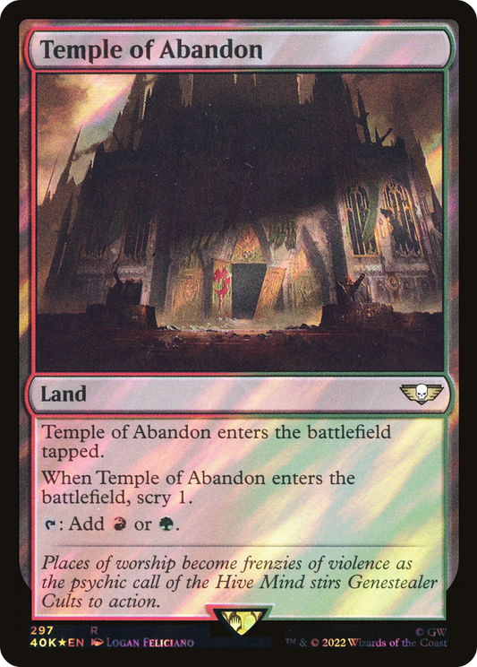 Temple of Abandon (40K-297★) - Warhammer 40,000 Commander Foil