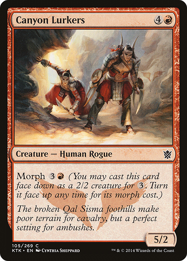 Canyon Lurkers (KTK-105) - Khans of Tarkir Foil