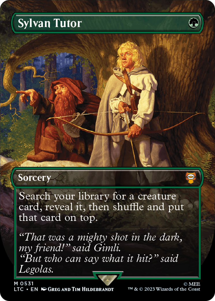 Sylvan Tutor (Borderless) (LTC-531) - Tales of Middle-earth Commander (Borderless) Foil