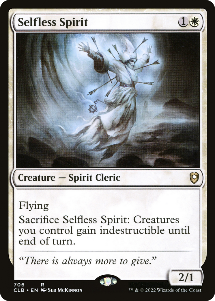 Selfless Spirit (CLB-706) - Commander Legends: Battle for Baldur's Gate