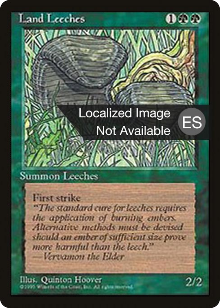 Land Leeches (4BB-255) - Fourth Edition Foreign Black Border