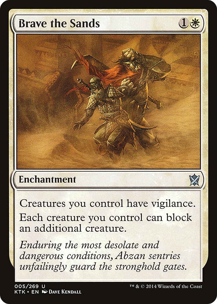 Brave the Sands (KTK-005) - Khans of Tarkir Foil