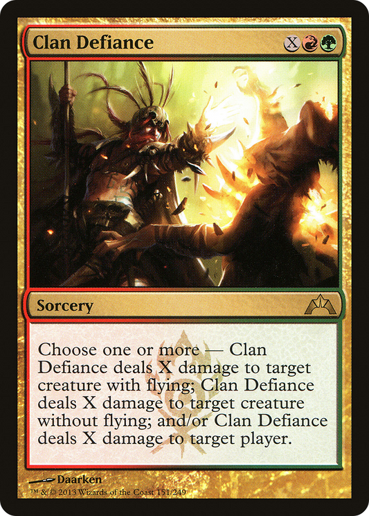 Clan Defiance (GTC-151) - Gatecrash Foil