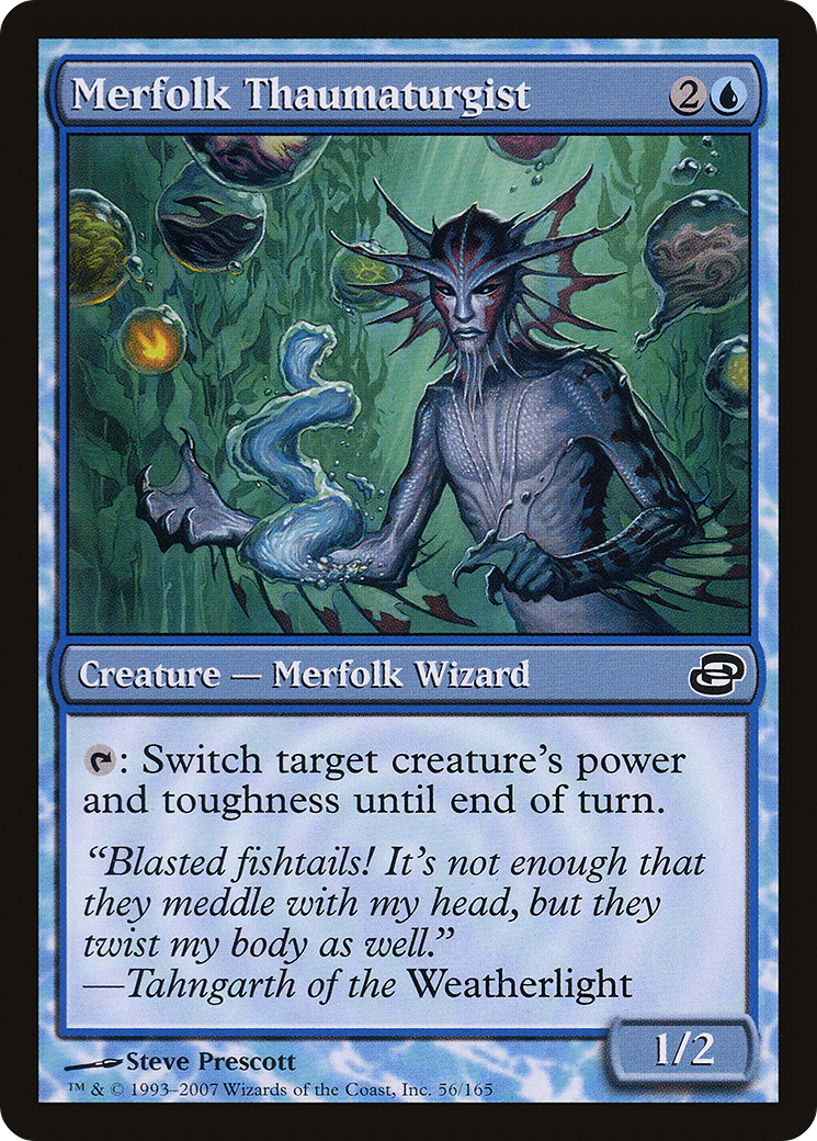 Merfolk Thaumaturgist (PLC-056) - Planar Chaos: (colorshifted)