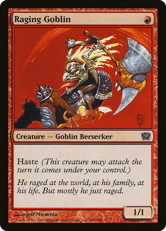 Raging Goblin (9ED-209★) - Ninth Edition Foil