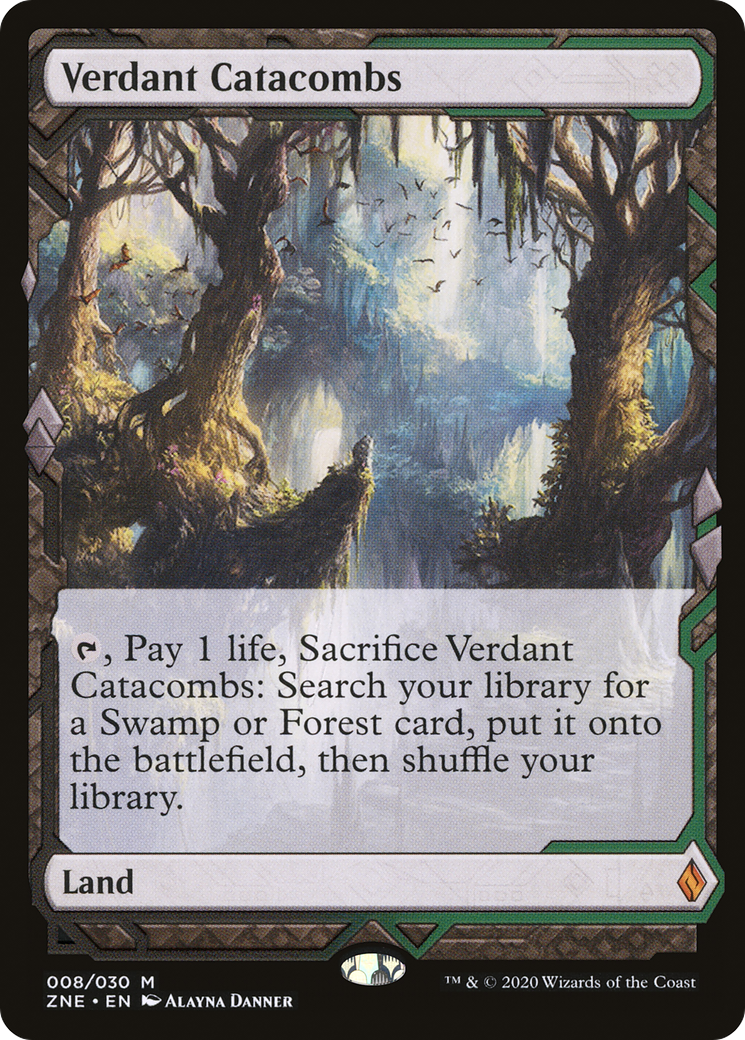 Verdant Catacombs (ZNE-008) - Zendikar Rising Expeditions Foil