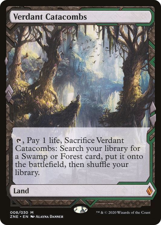 Verdant Catacombs (ZNE-008) - Zendikar Rising Expeditions Foil