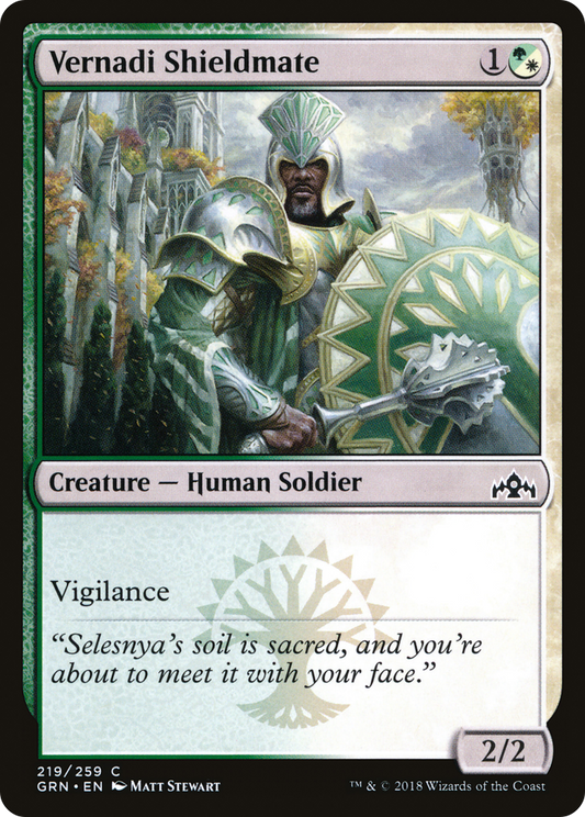 Vernadi Shieldmate (GRN-219) - Guilds of Ravnica