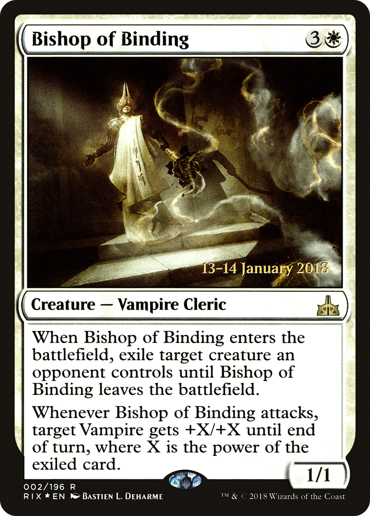 Bishop of Binding (PRE-02S) - Rivals of Ixalan Promos (Prerelease) Foil