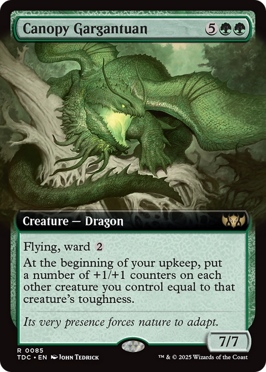 Canopy Gargantuan (TDC-085) - Commander: Tarkir: Dragonstorm: (Extended Art)