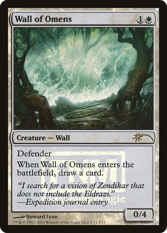 Wall of Omens (F11-003) - Friday Night Magic 2011 Foil