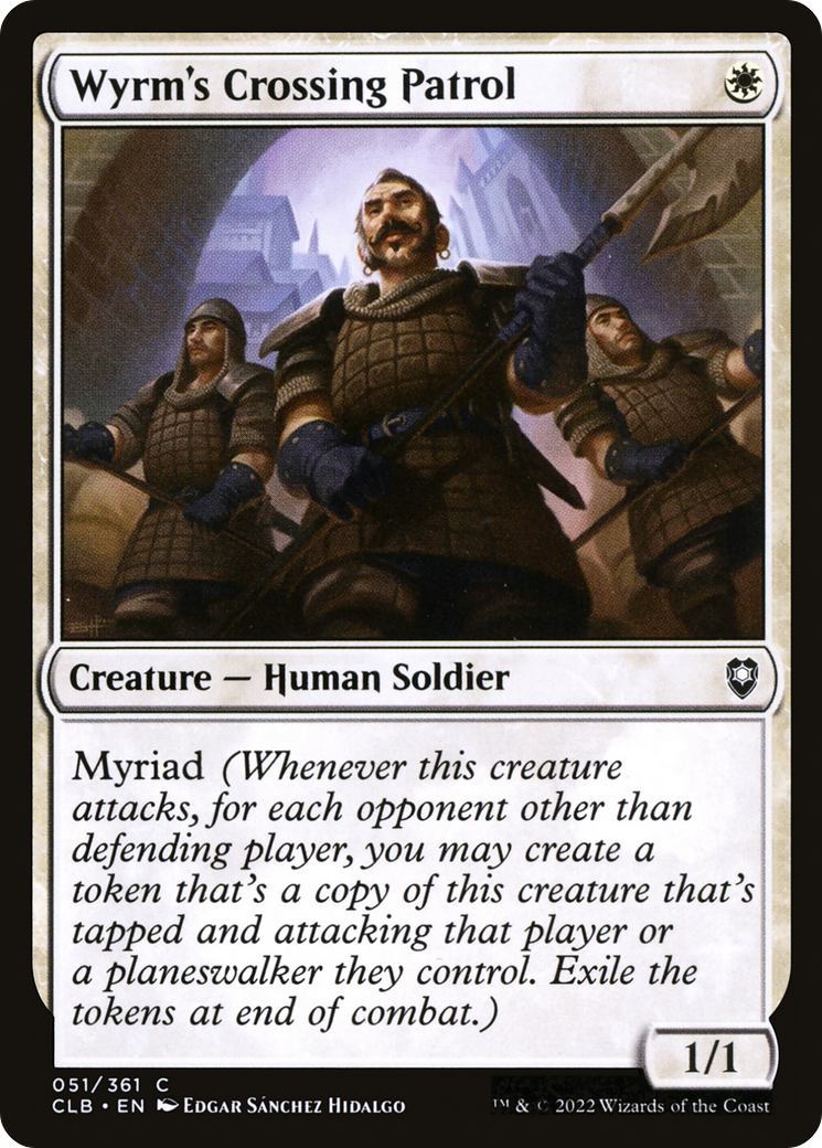 Wyrm's Crossing Patrol (CLB-051) - Commander Legends: Battle for Baldur's Gate Foil