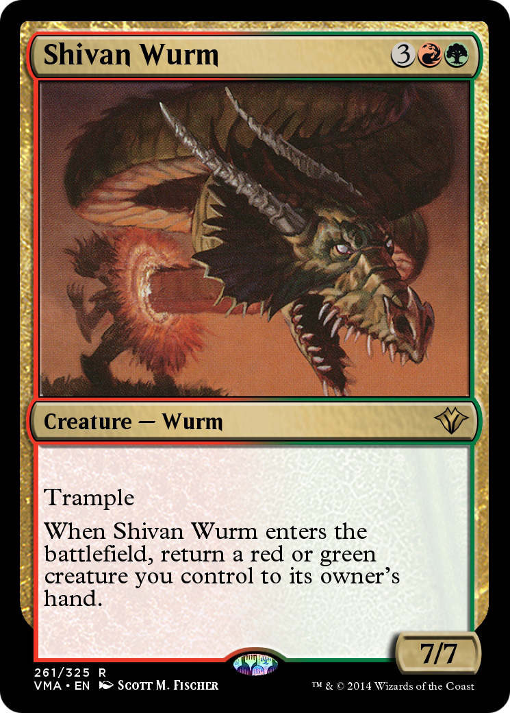 Shivan Wurm (VMA-261) - Vintage Masters Foil