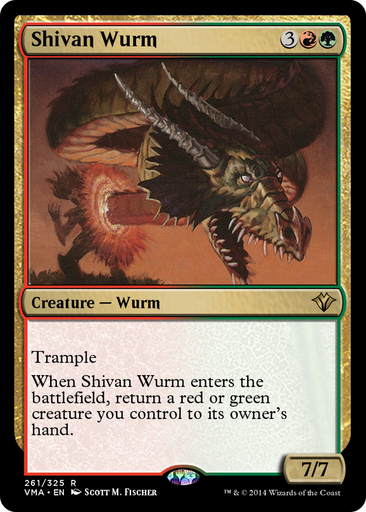 Shivan Wurm (VMA-261) - Vintage Masters Foil