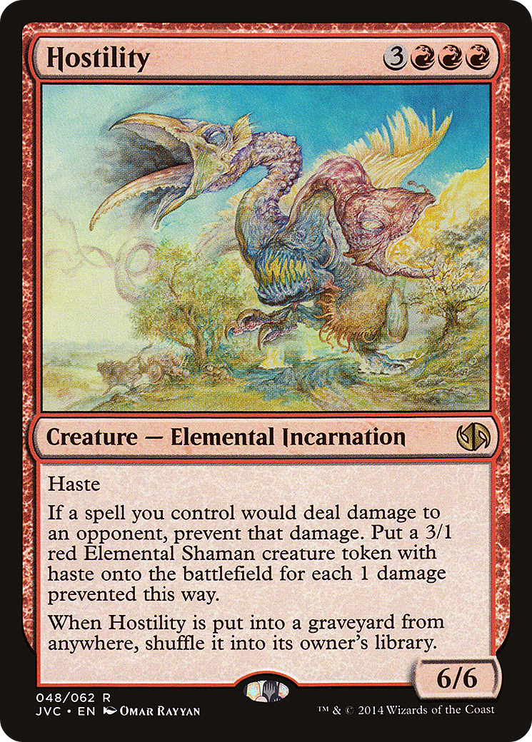 Hostility (DD3-048) - Duel Decks Anthology: Jace vs. Chandra