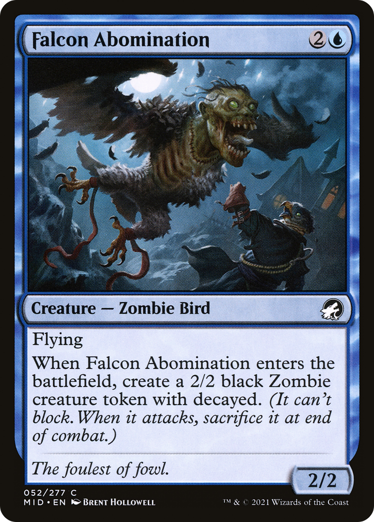 Falcon Abomination  (MID-052) - Innistrad: Midnight Hunt Foil