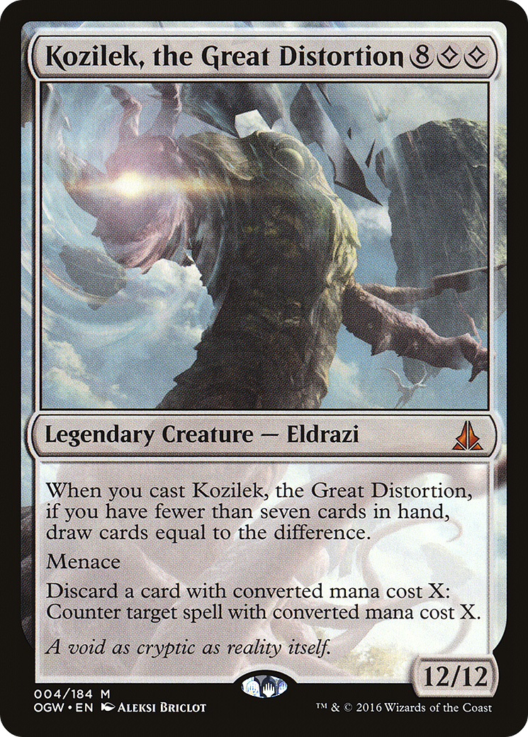 Kozilek, the Great Distortion (OGW-004) - Oath of the Gatewatch Foil