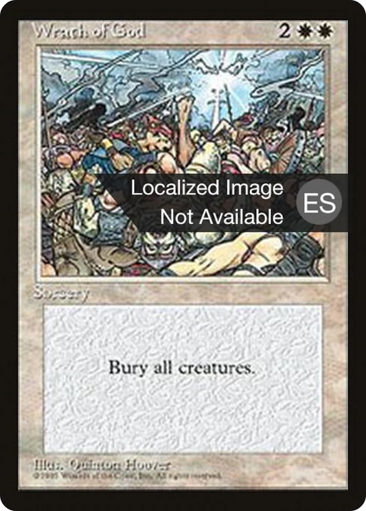 Wrath of God (4BB-058) - Fourth Edition Foreign Black Border