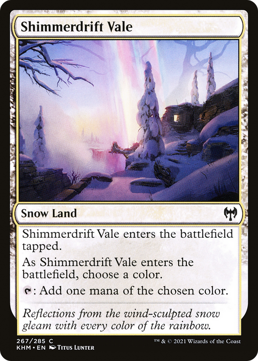 Shimmerdrift Vale (KHM-267) - Kaldheim: (snow) Foil